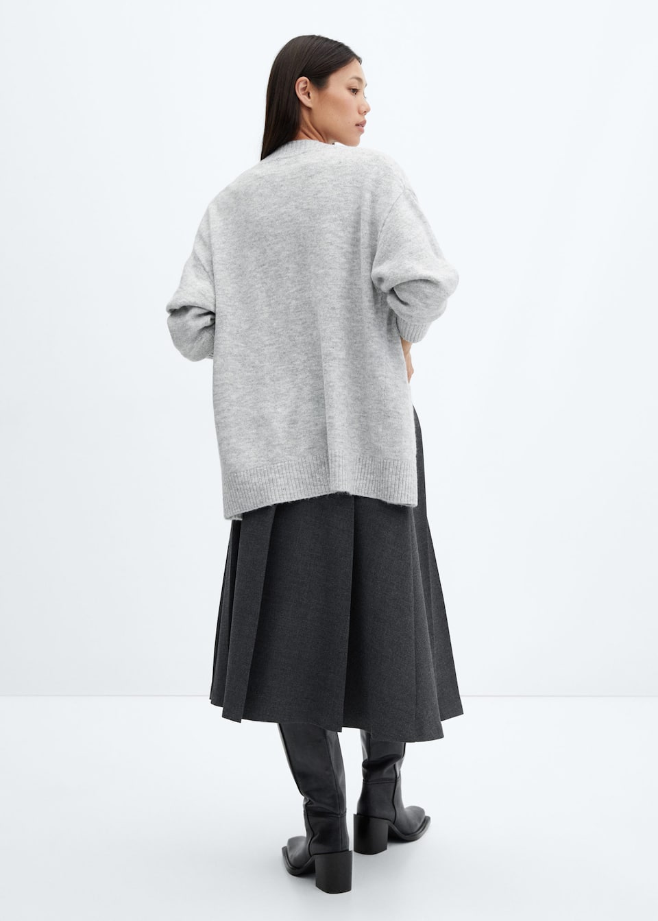 Oversized cardigan with buttons - Laurel Morgan