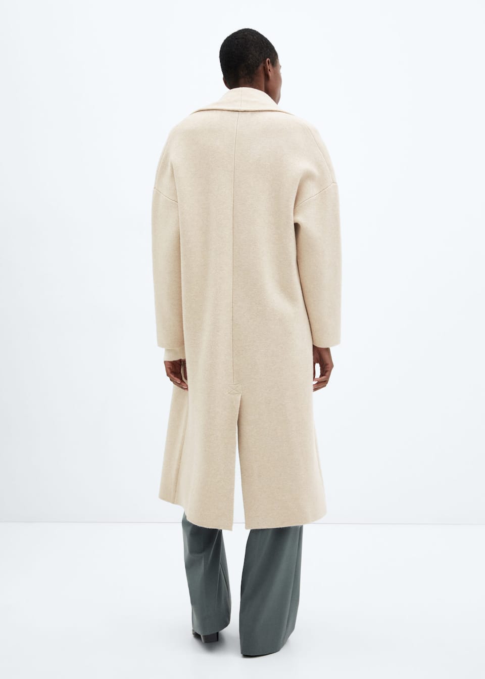 Oversized knitted coat with pockets - Laurel Morgan