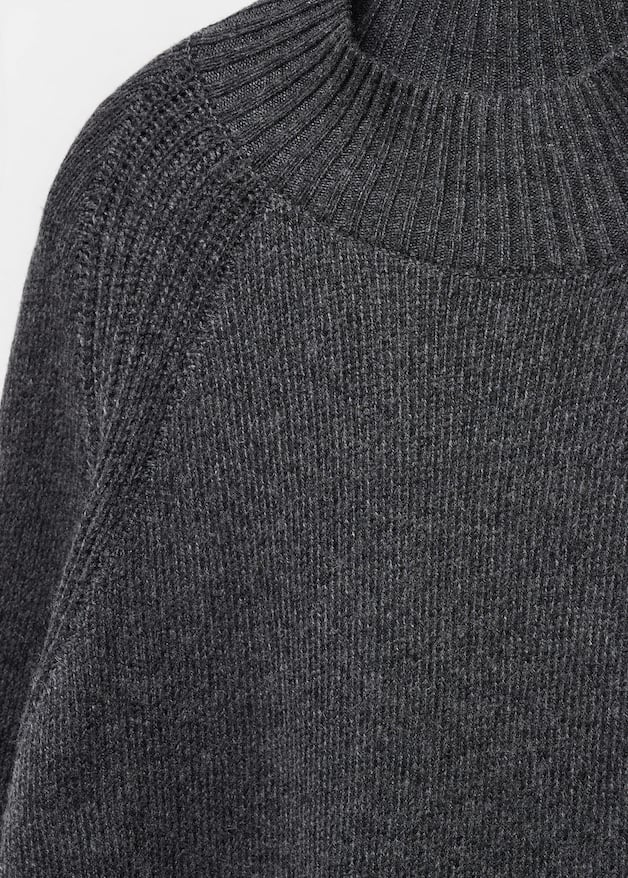 Oversized perkins-neck sweater