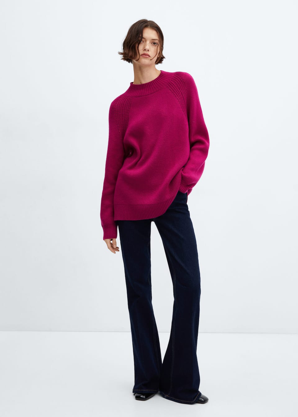 Oversized perkins-neck sweater - Laurel Morgan