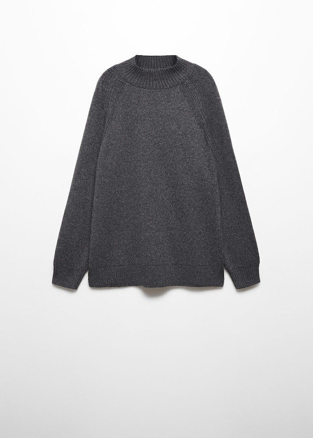 Oversized perkins-neck sweater