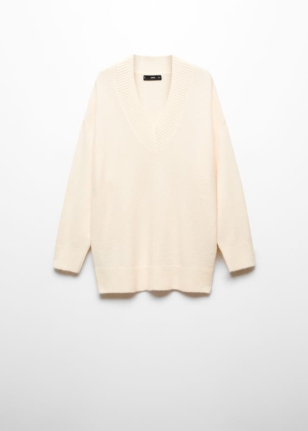 Oversized V-neck sweater - Laurel Morgan