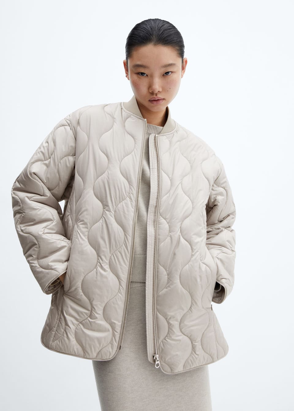 Oversized waterproof padded anorak