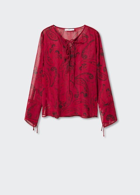 Paisley blouse with bow - Laurel Morgan