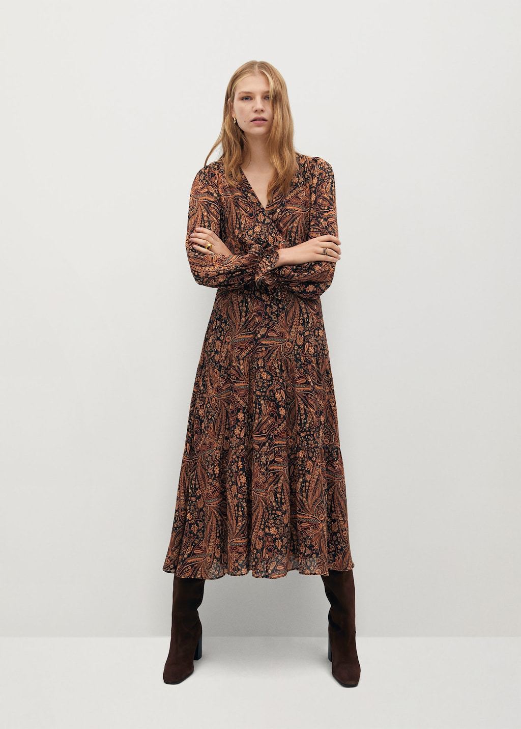 Paisley print dress - Laurel Morgan