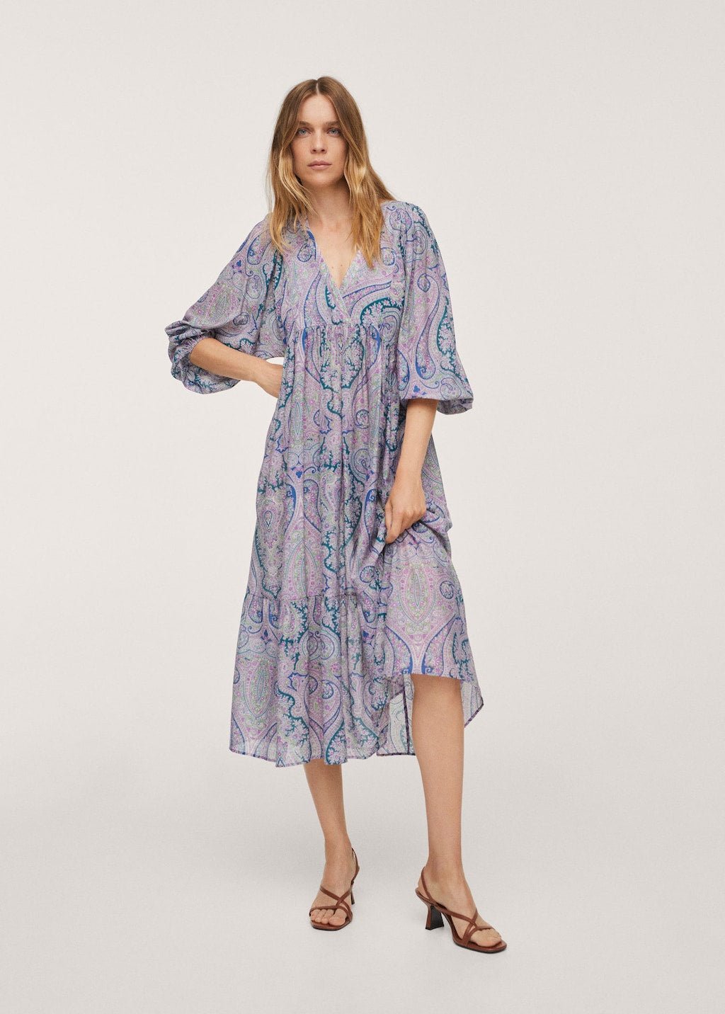 Paisley print dress - Laurel Morgan