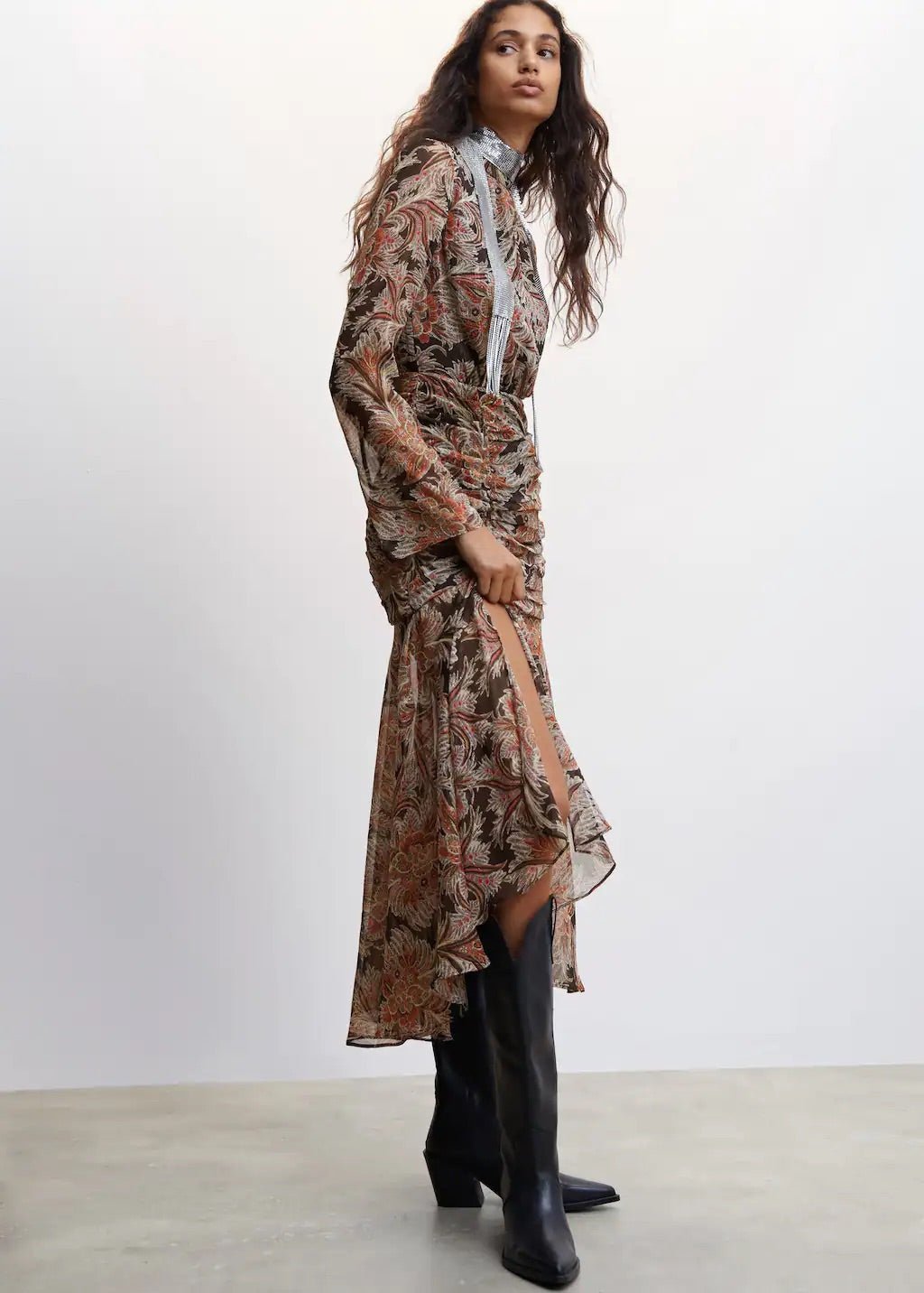 Paisley print dress - Laurel Morgan