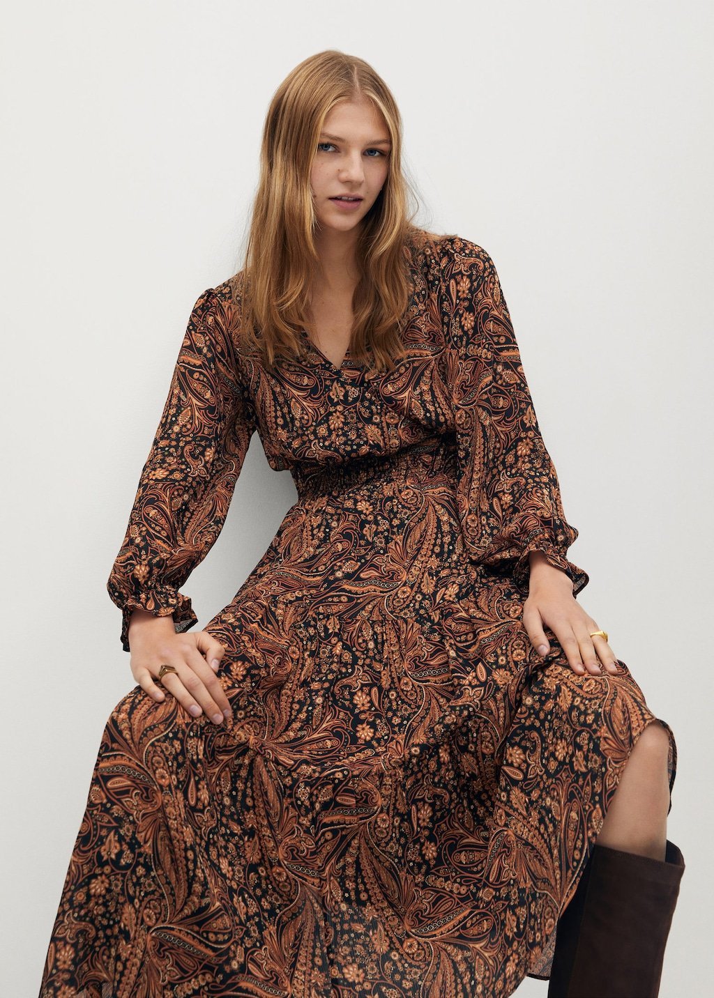 Paisley print dress - Laurel Morgan