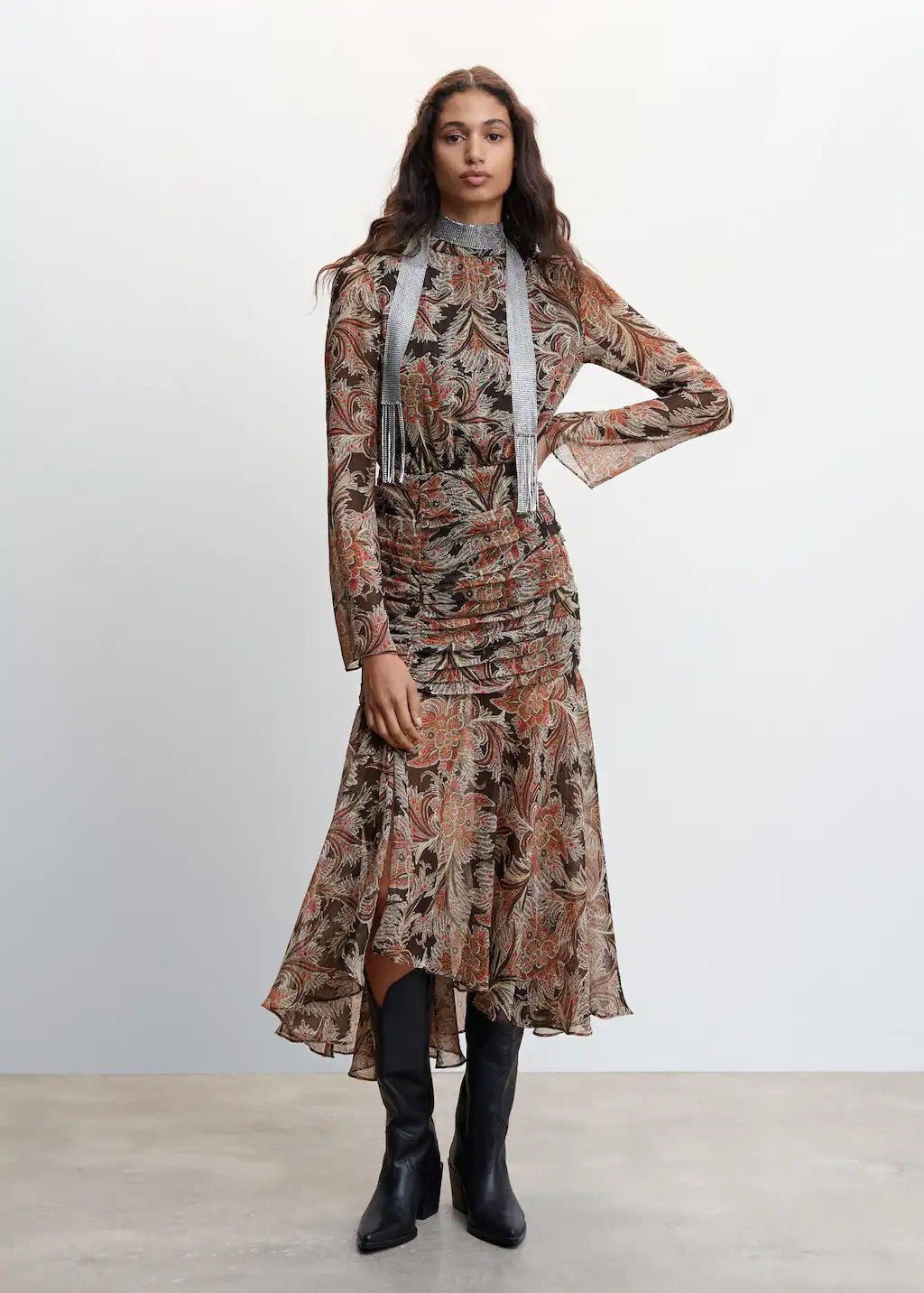 Paisley print dress - Laurel Morgan