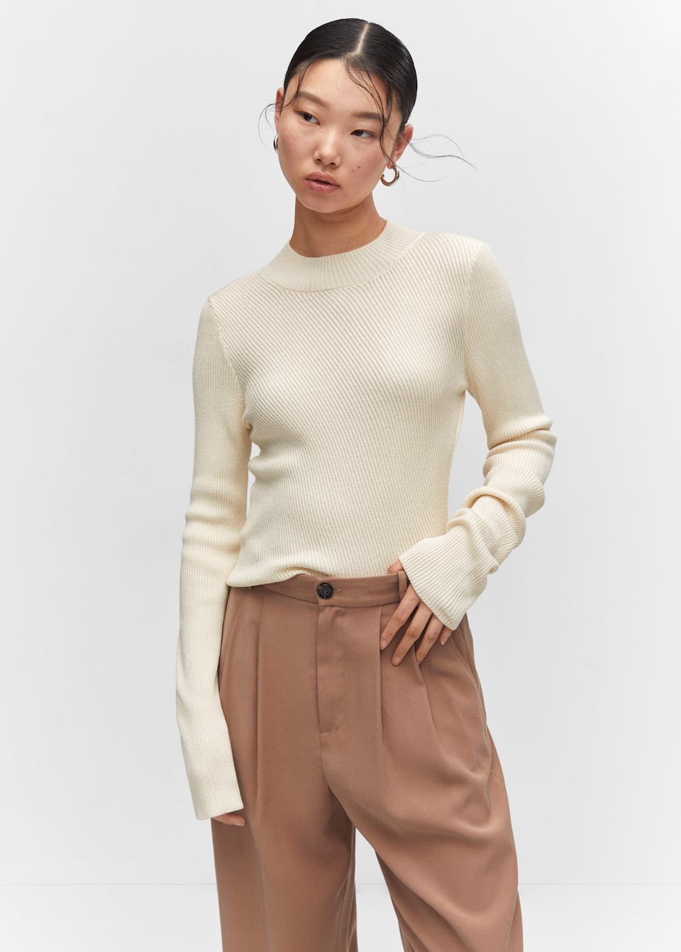 Perkins neck knitted sweater - Laurel Morgan