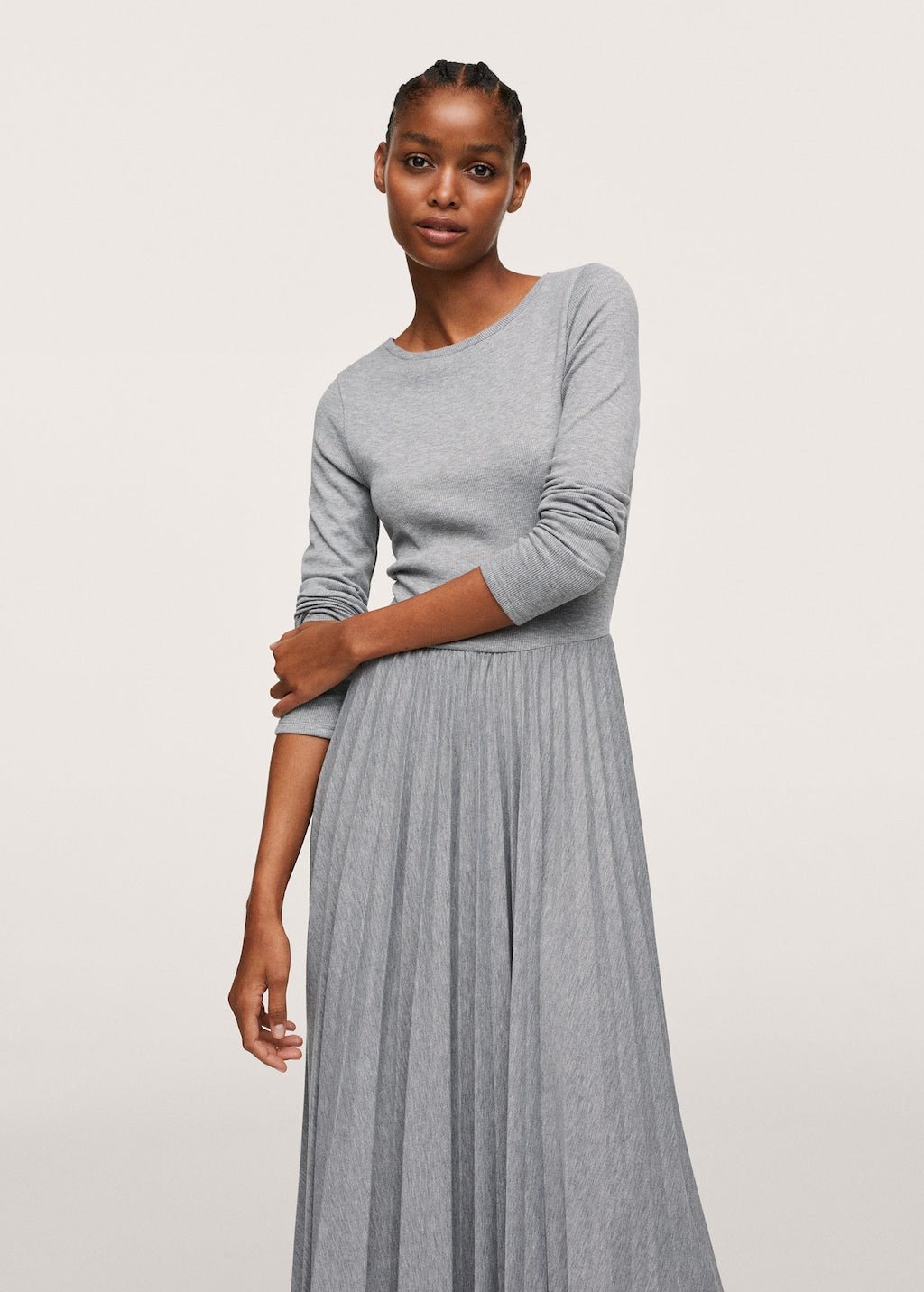 Pleated knitted dress - Laurel Morgan