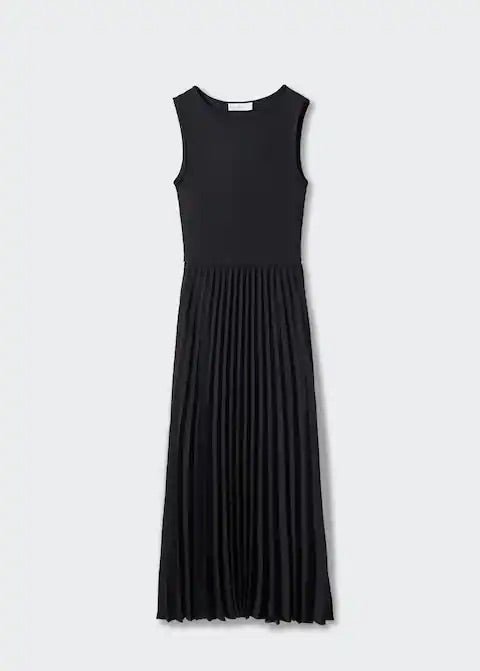 Pleated knitted dress - Laurel Morgan