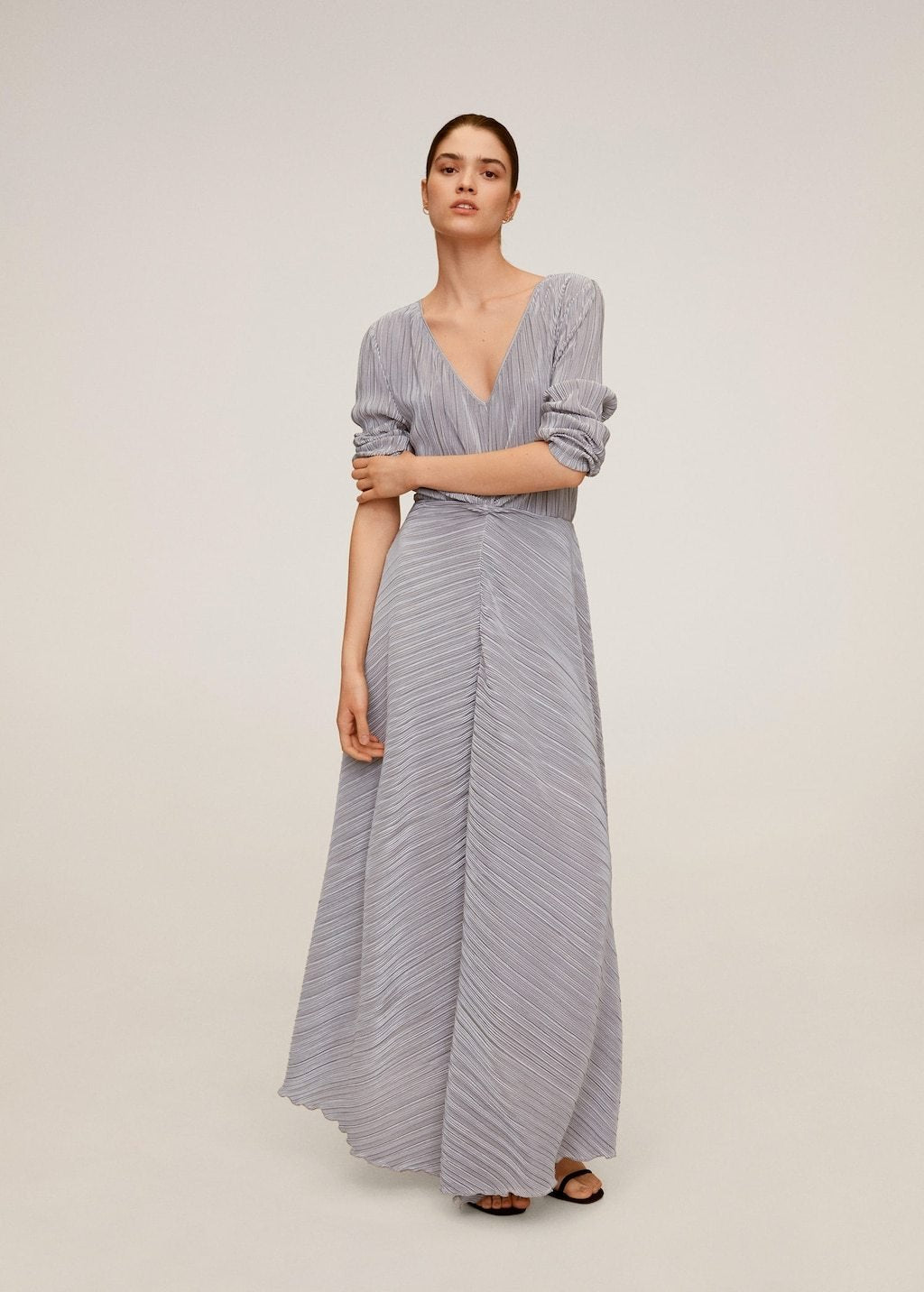 Pleated long dress - Laurel Morgan