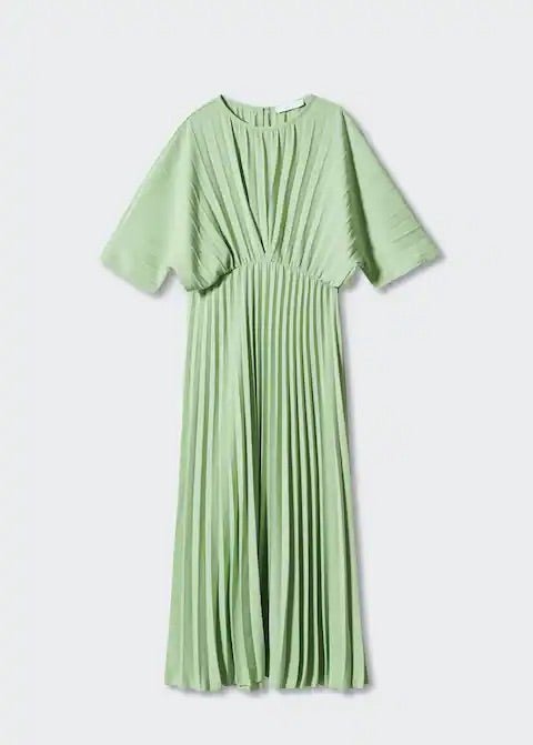 Pleated long dress - Laurel Morgan