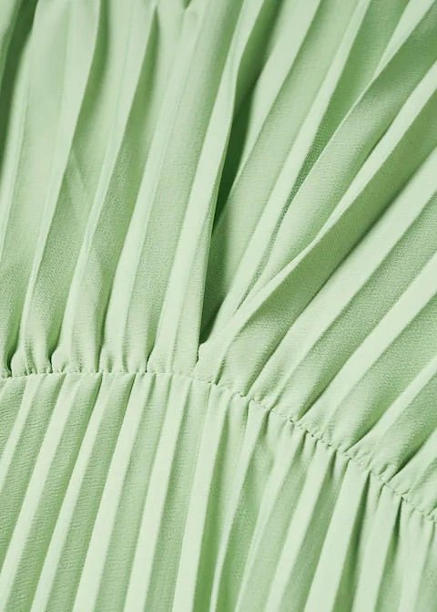 Pleated long dress - Laurel Morgan