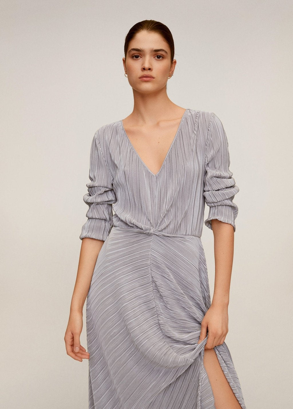 Pleated long dress - Laurel Morgan