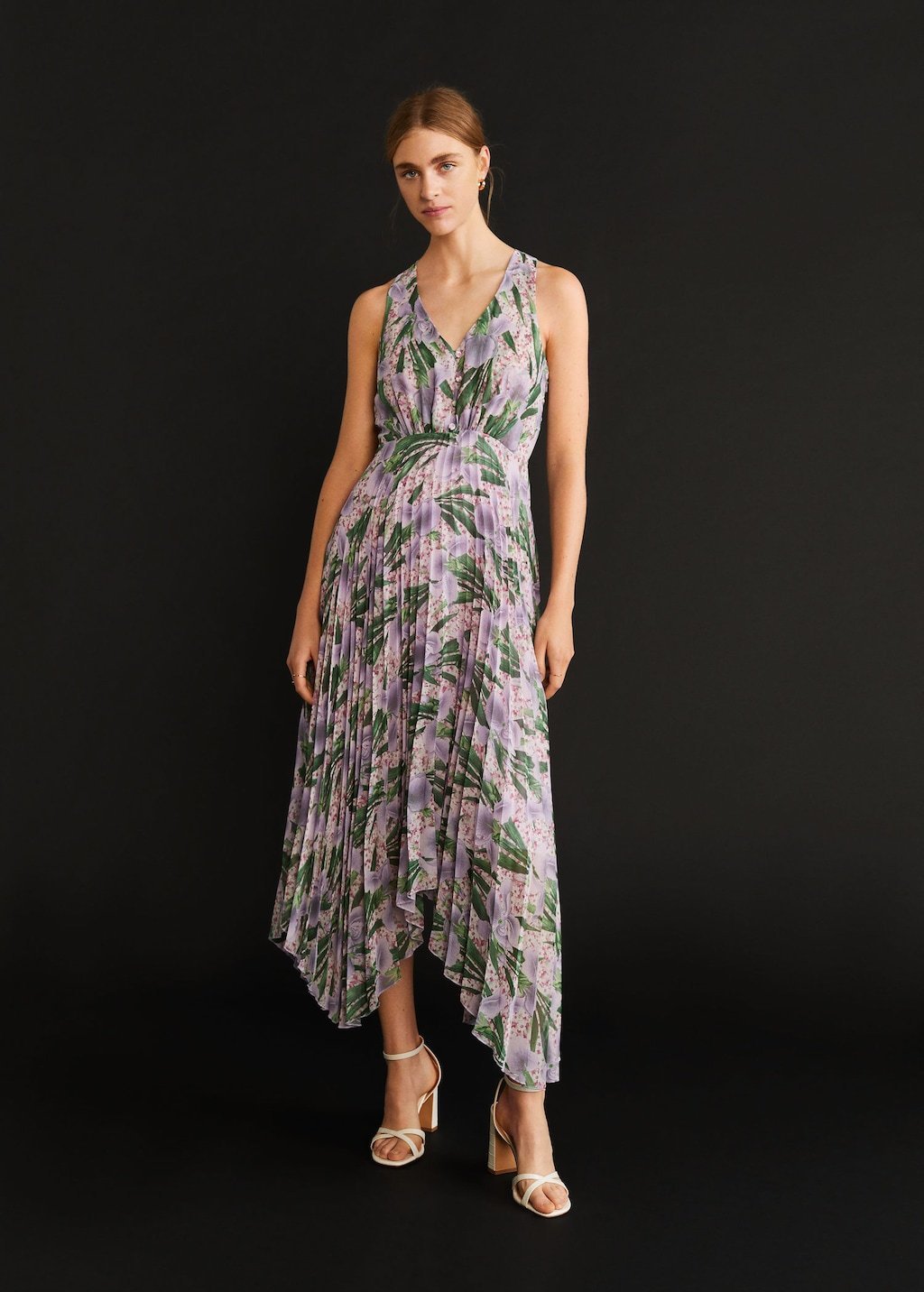 Pleated midi dress - Laurel Morgan