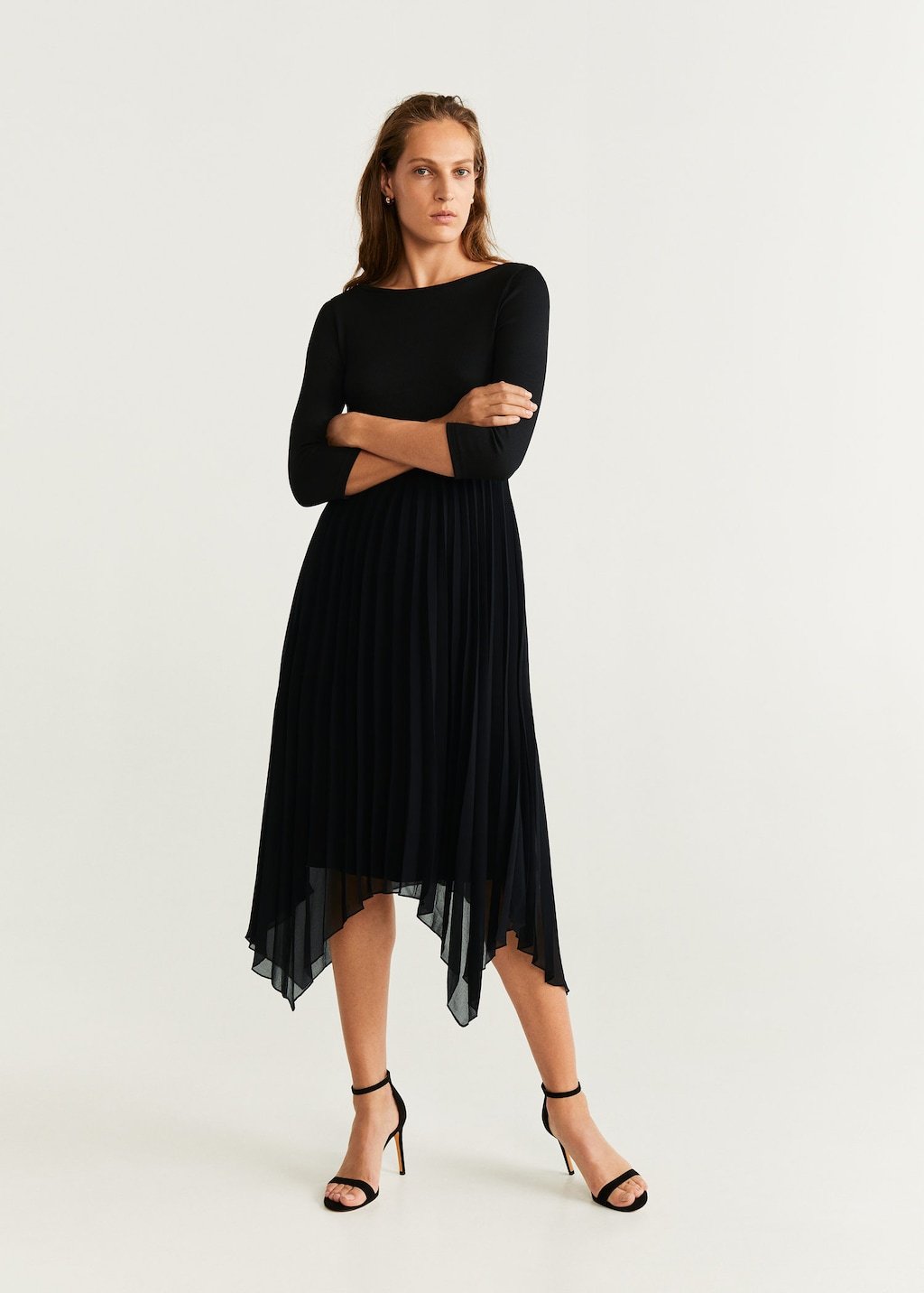 Pleated midi dress - Laurel Morgan