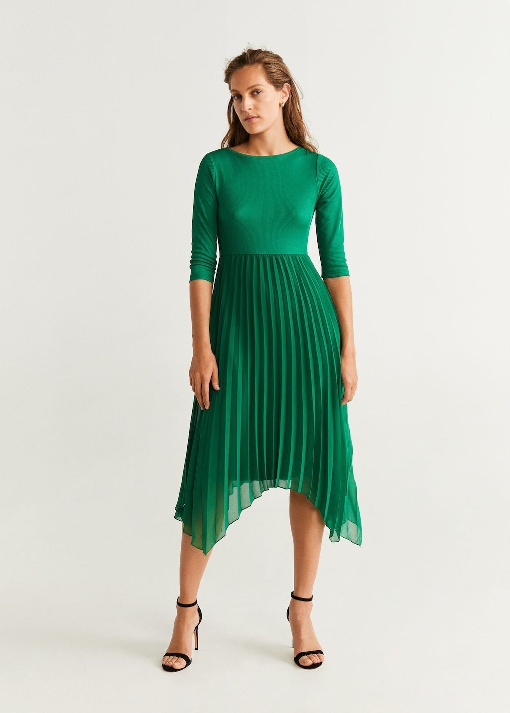 Pleated midi dress - Laurel Morgan