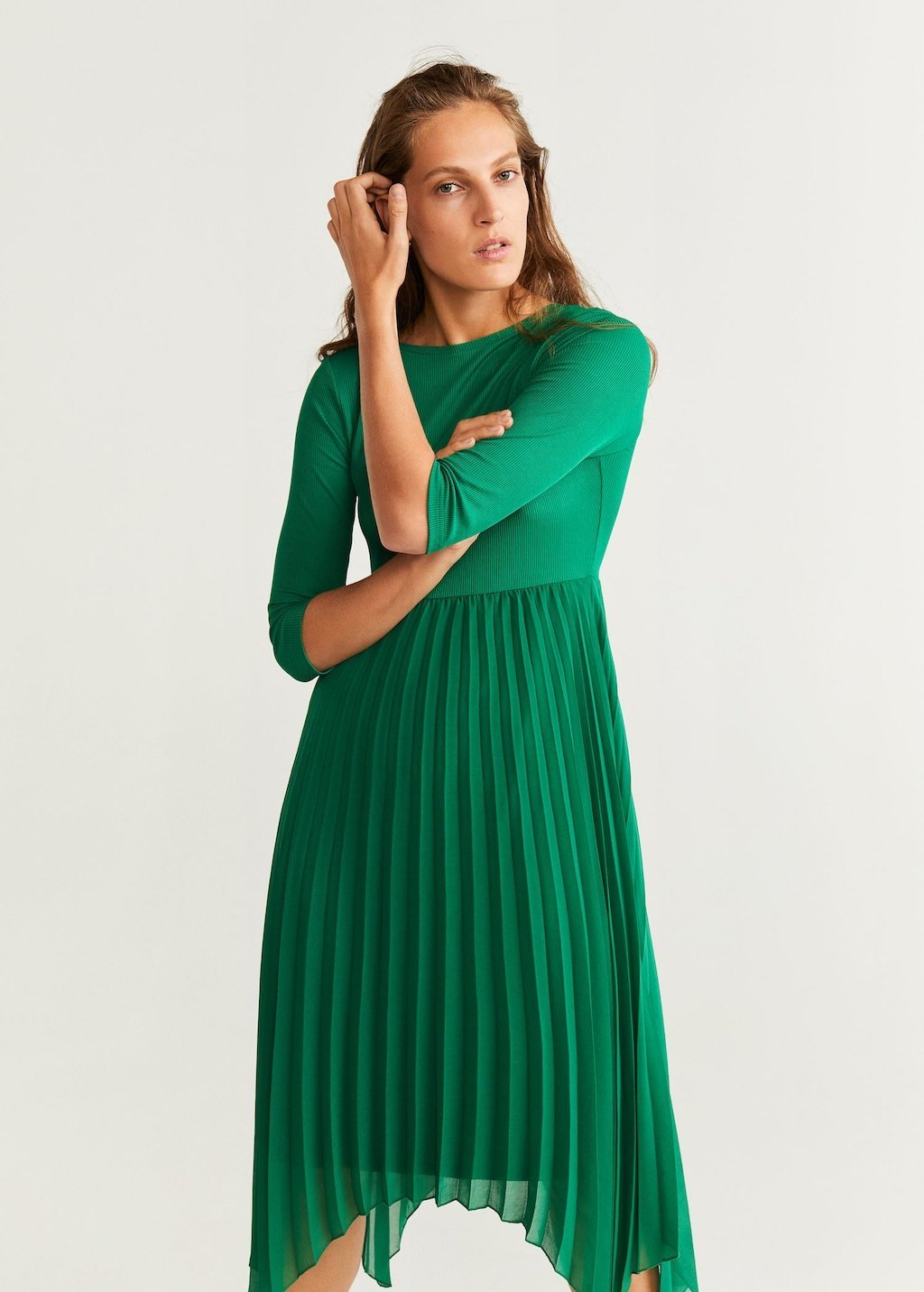 Pleated midi dress - Laurel Morgan