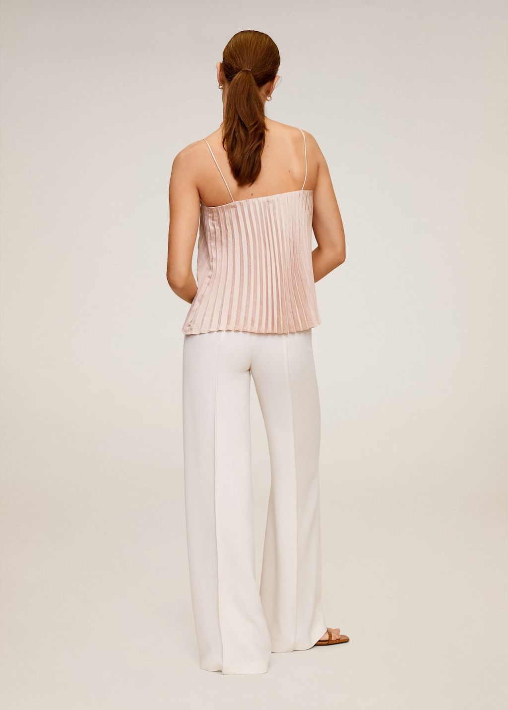 Pleated satin top - Laurel Morgan