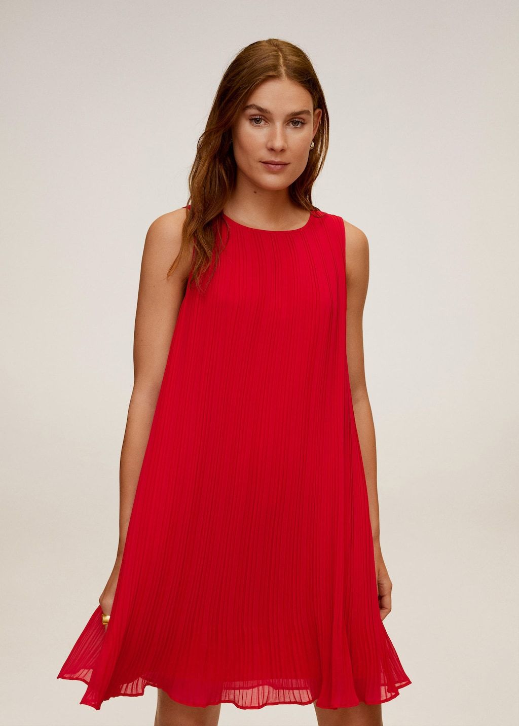 Pleated short dress - Laurel Morgan