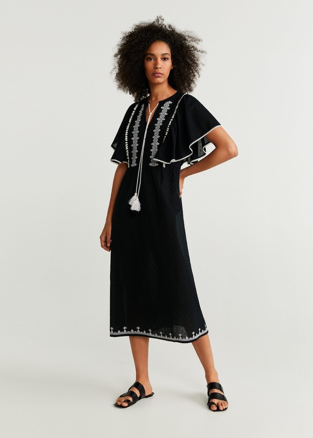 Plumeti embroidered dress - Laurel Morgan