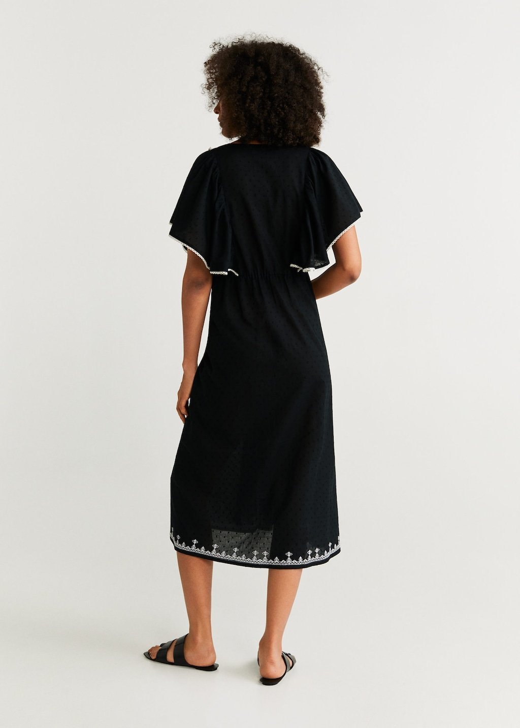 Plumeti embroidered dress - Laurel Morgan