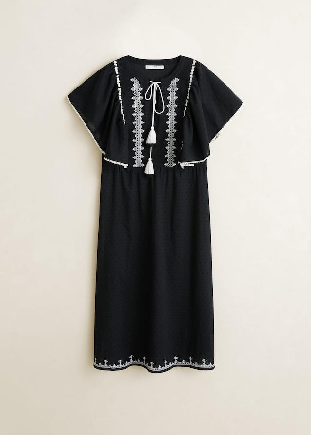 Plumeti embroidered dress - Laurel Morgan