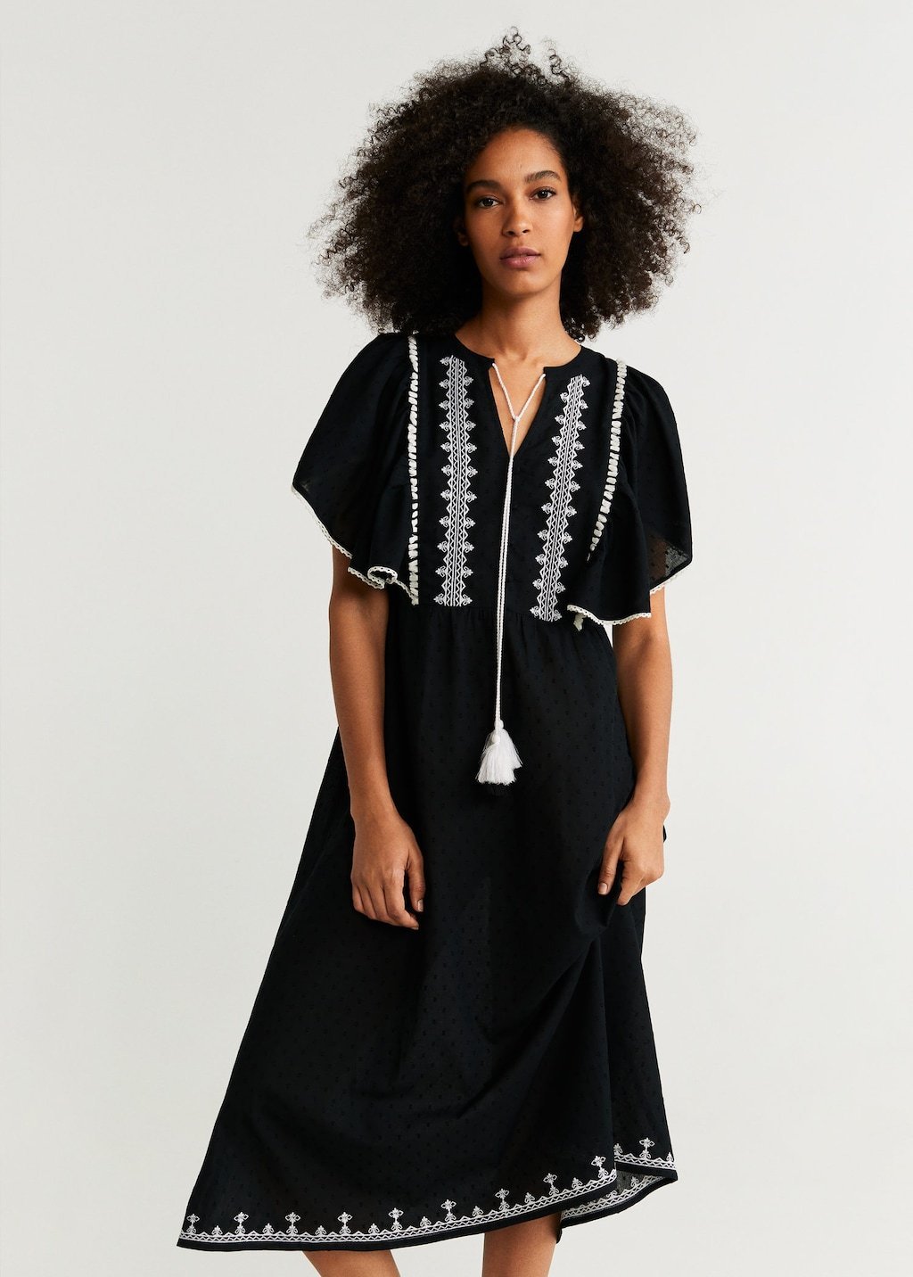 Plumeti embroidered dress - Laurel Morgan