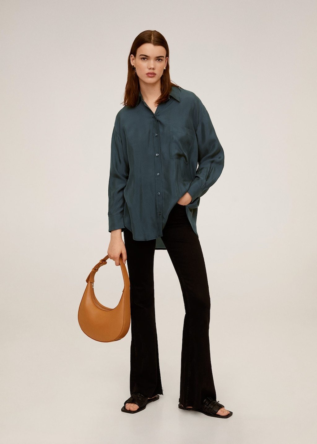 Pocket cupro shirt - Laurel Morgan