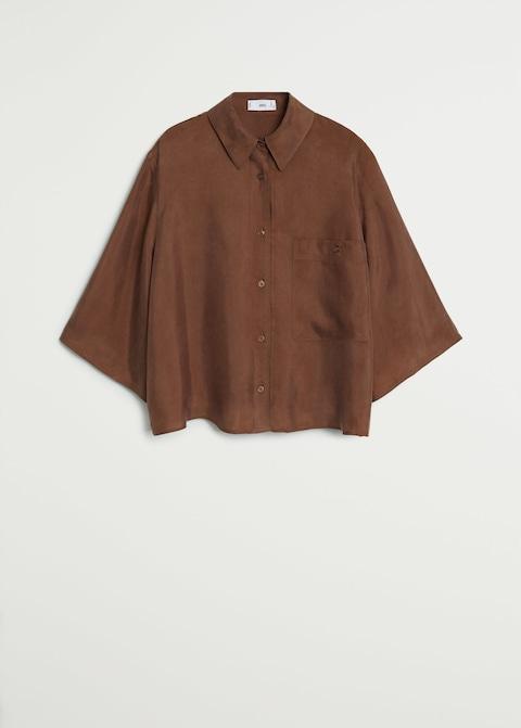 Pocket cupro shirt - Laurel Morgan