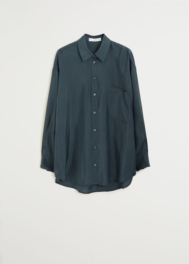 Pocket cupro shirt - Laurel Morgan