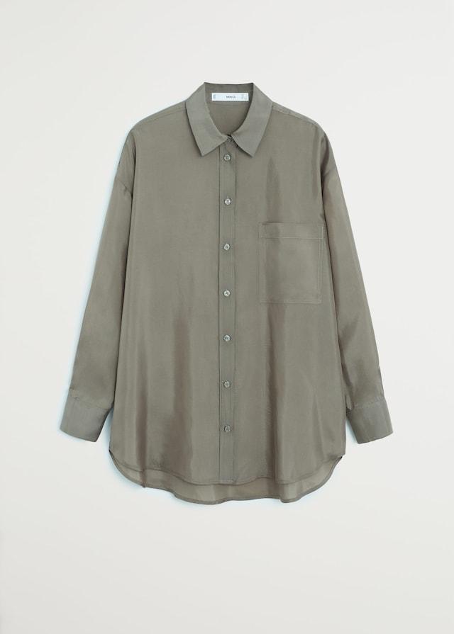 Pocket cupro shirt - Laurel Morgan