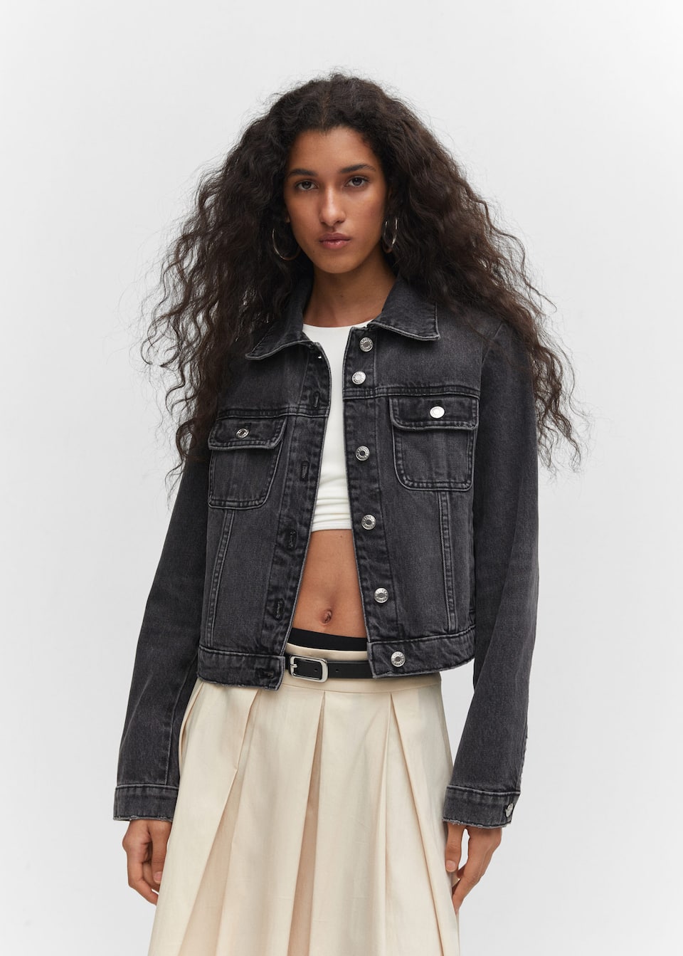 Pocketed denim jacket - Laurel Morgan