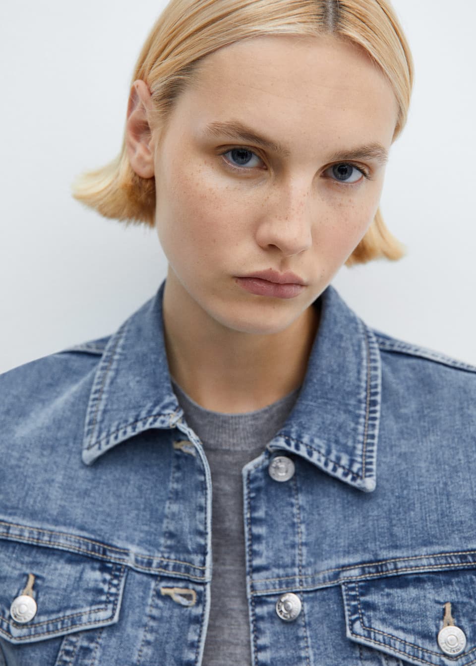 Pocketed denim jacket - Laurel Morgan