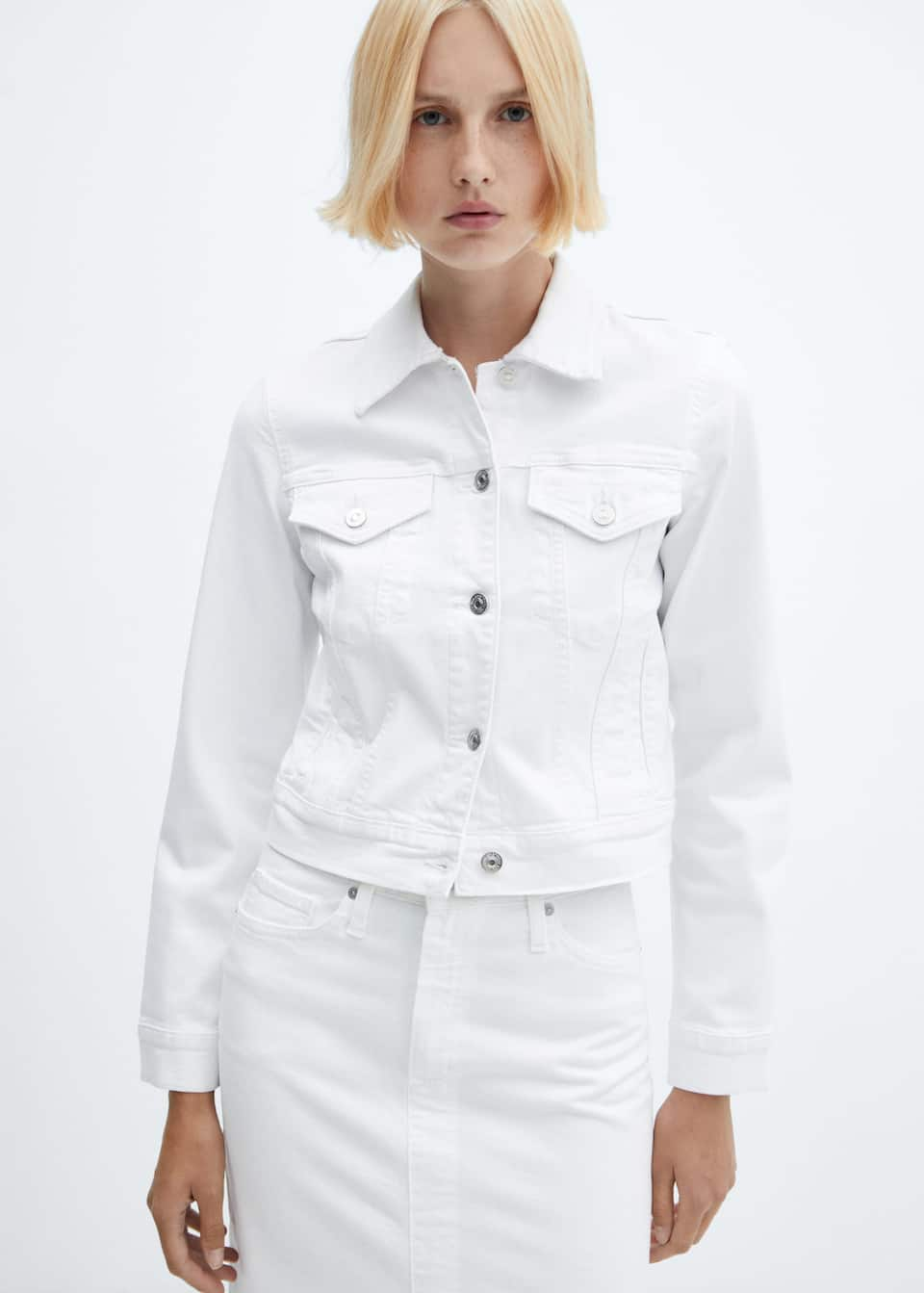 Pocketed denim jacket - Laurel Morgan