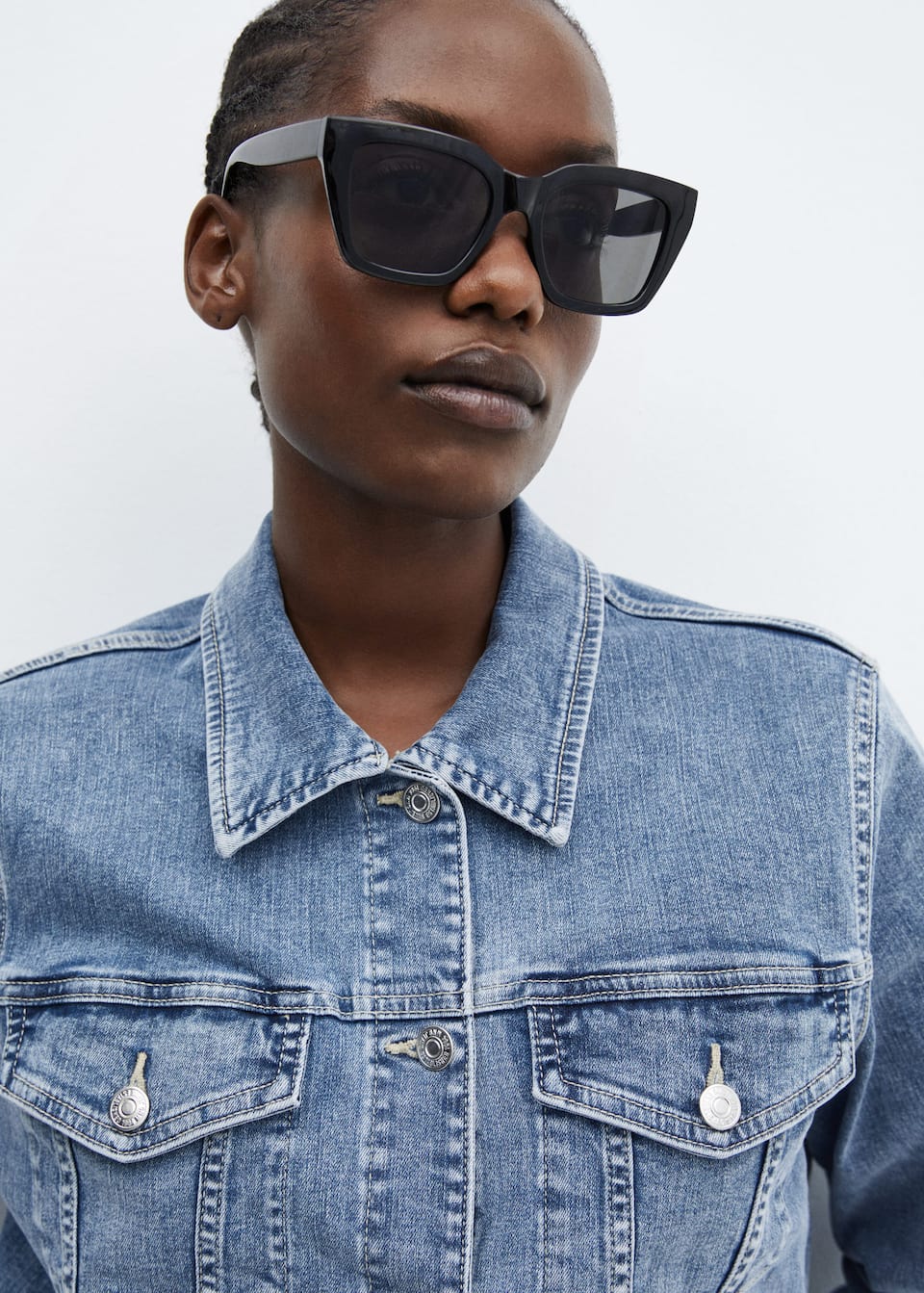 Pocketed denim jacket - Laurel Morgan