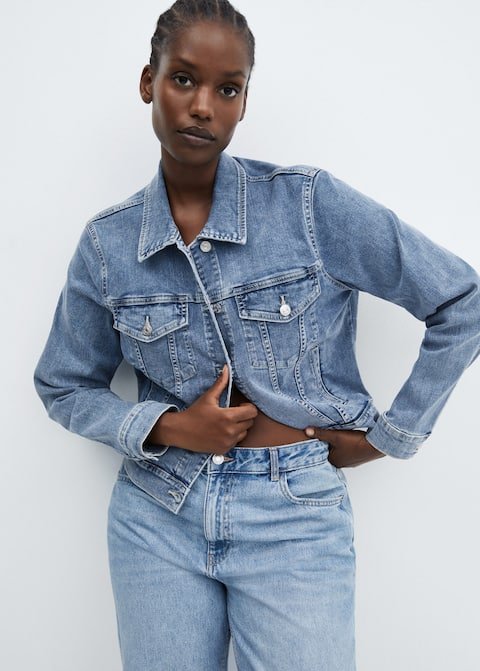 Pocketed denim jacket - Laurel Morgan