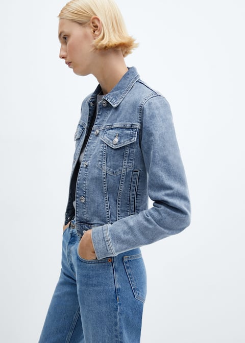 Pocketed denim jacket - Laurel Morgan