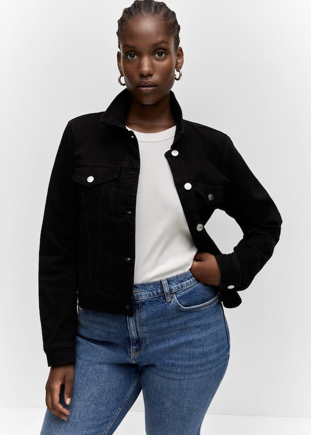 Pocketed denim jacket - Laurel Morgan