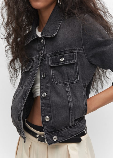 Pocketed denim jacket - Laurel Morgan