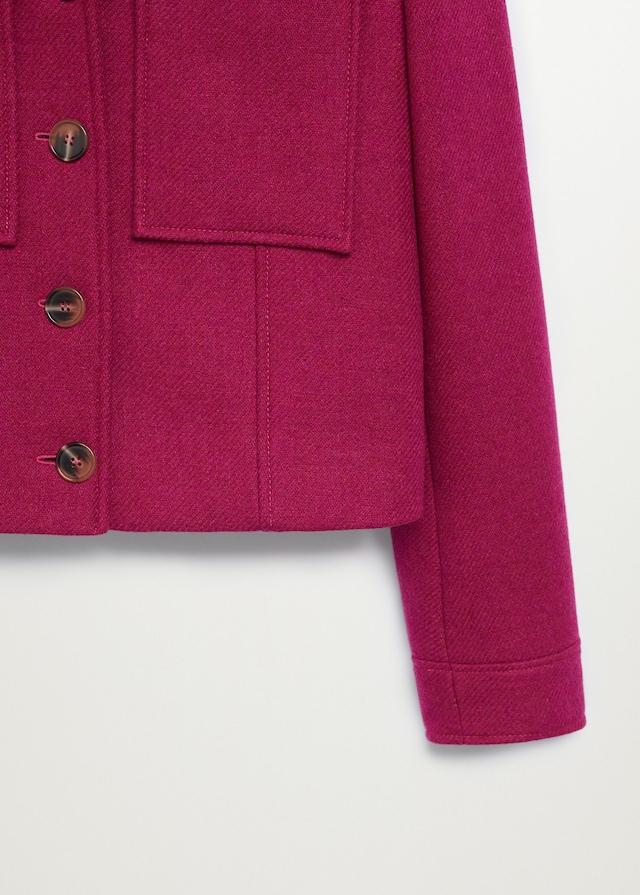 Pocketed wool-blend jacket - Laurel Morgan