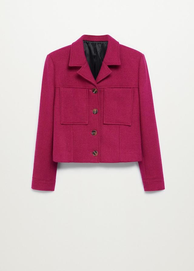 Pocketed wool-blend jacket - Laurel Morgan