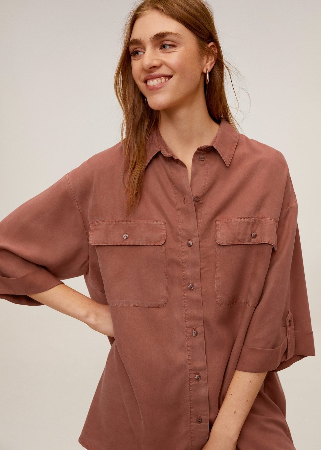 Pockets flowy shirt - Laurel Morgan