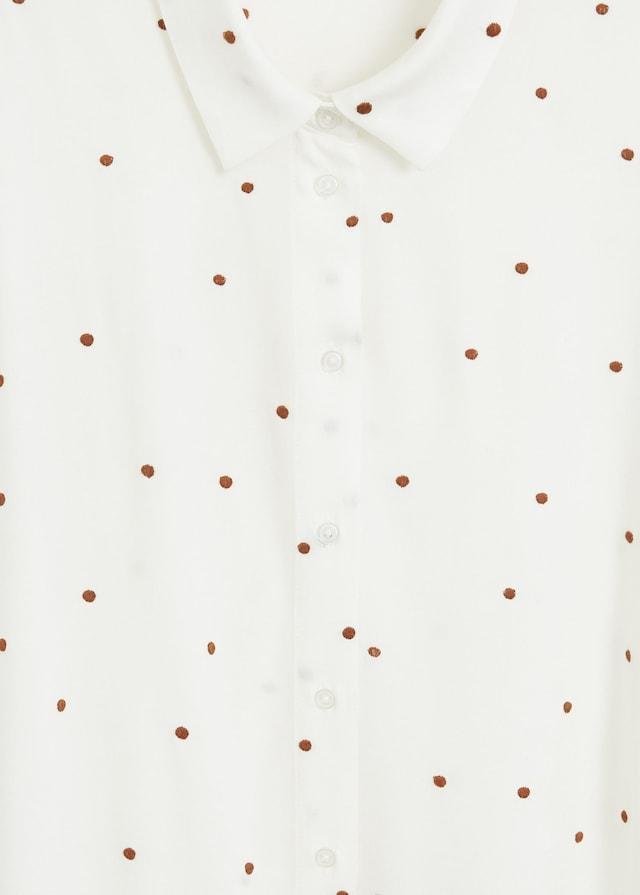 Polka-dot flowy shirt - Laurel Morgan