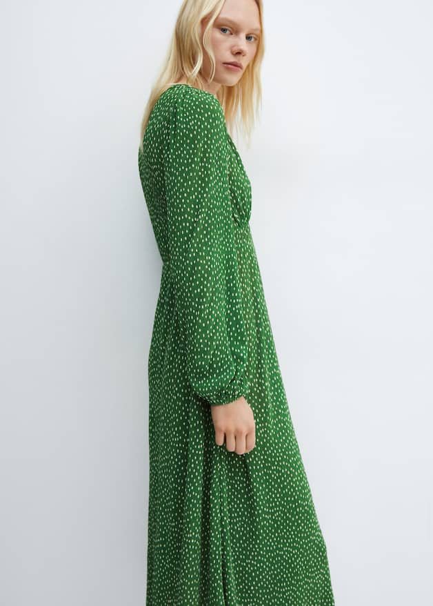 Polka-dot midi dress - Laurel Morgan