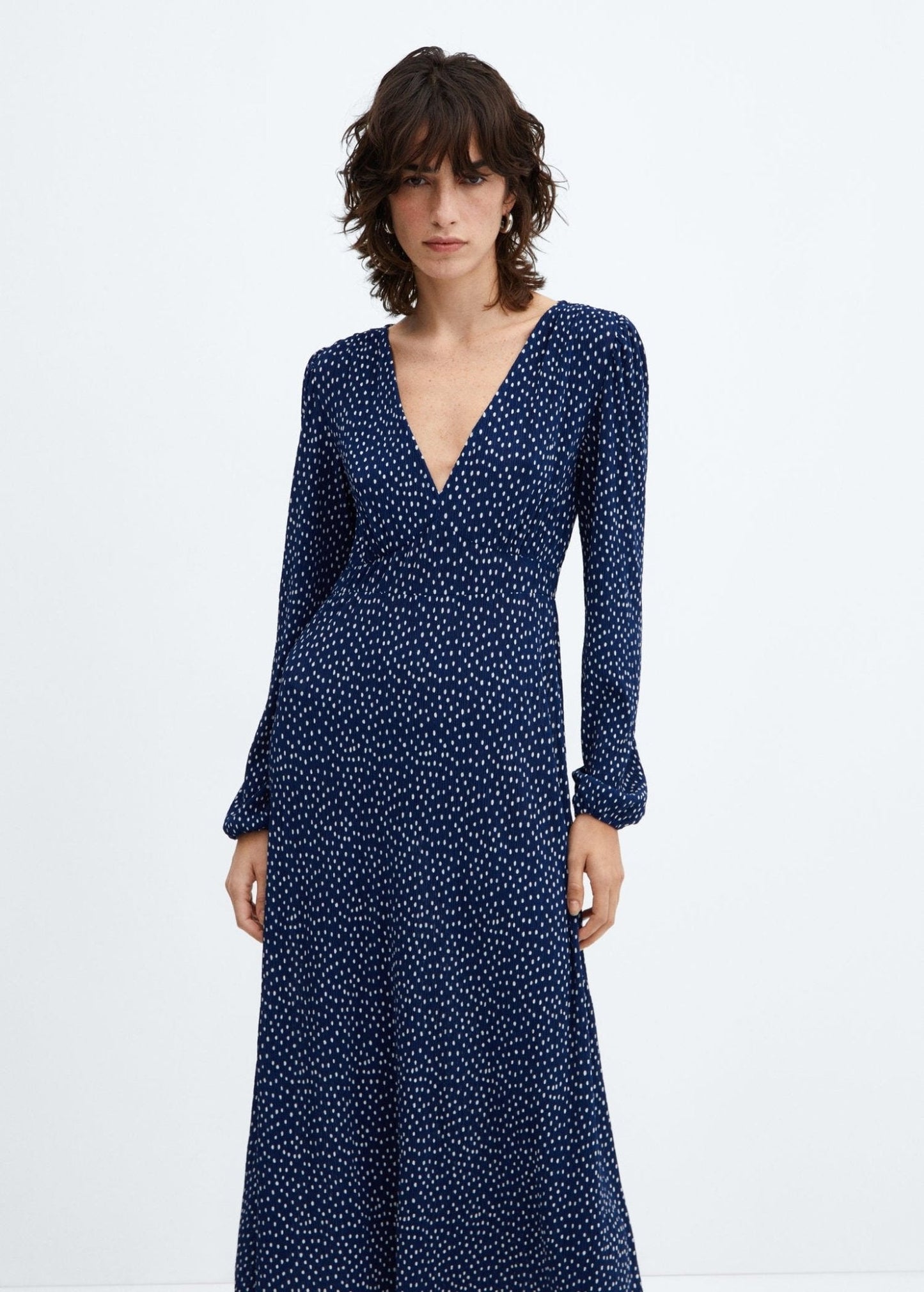 Polka-dot midi dress - Laurel Morgan