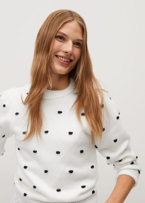 Polka dots knit dress - Laurel Morgan