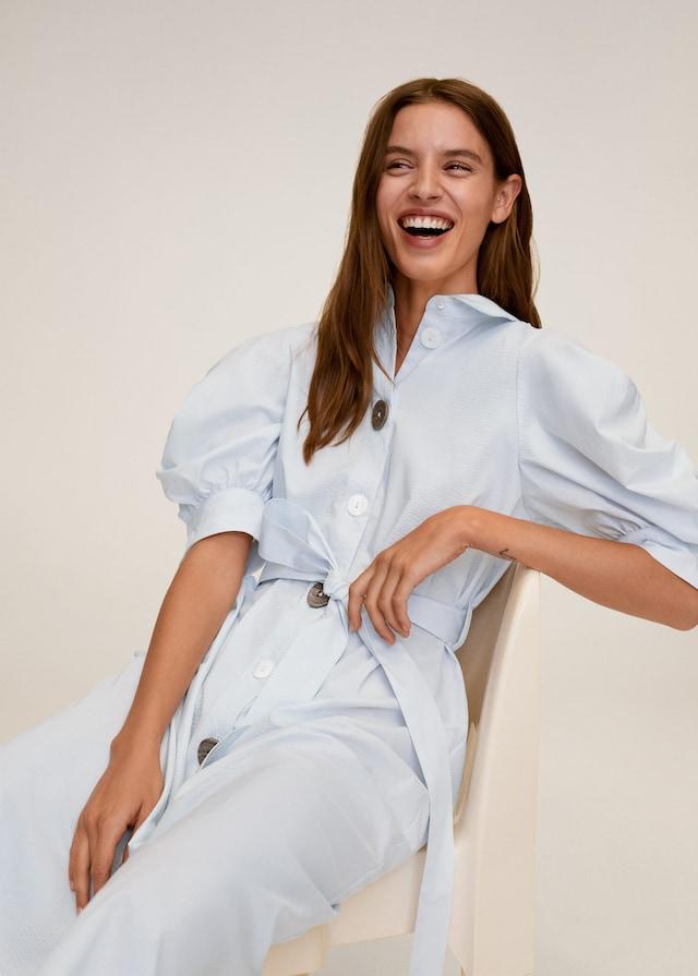 Poplin buttoned dress - Laurel Morgan